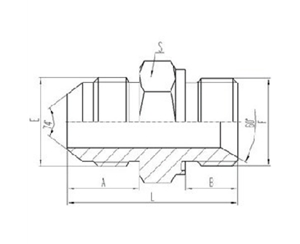 美制JIC螺紋74°錐面密封過(guò)渡接頭